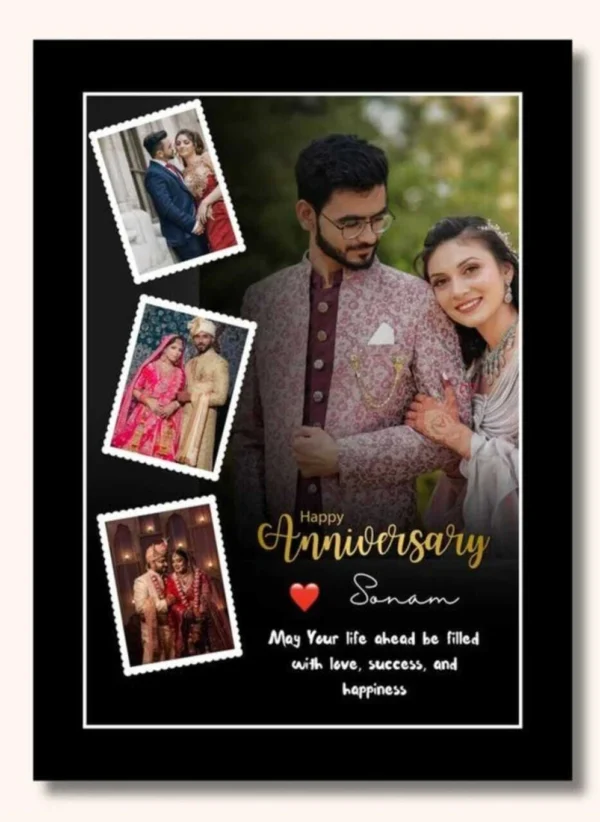 photofasion Wood Wall Photo Frame (Black, White, 4 Photo(s), Wood Wall Photo Frame
